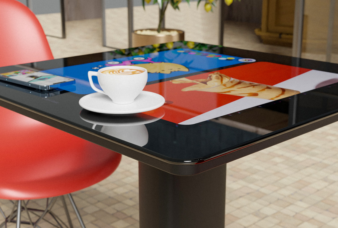 smart glass table